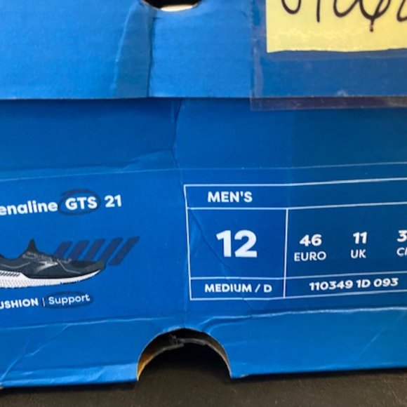 Brooks Men's Adrenaline GTS 21, US Medium (D) 12/ UK 11/ EU 46, Grey/Black - Picture 9 of 10